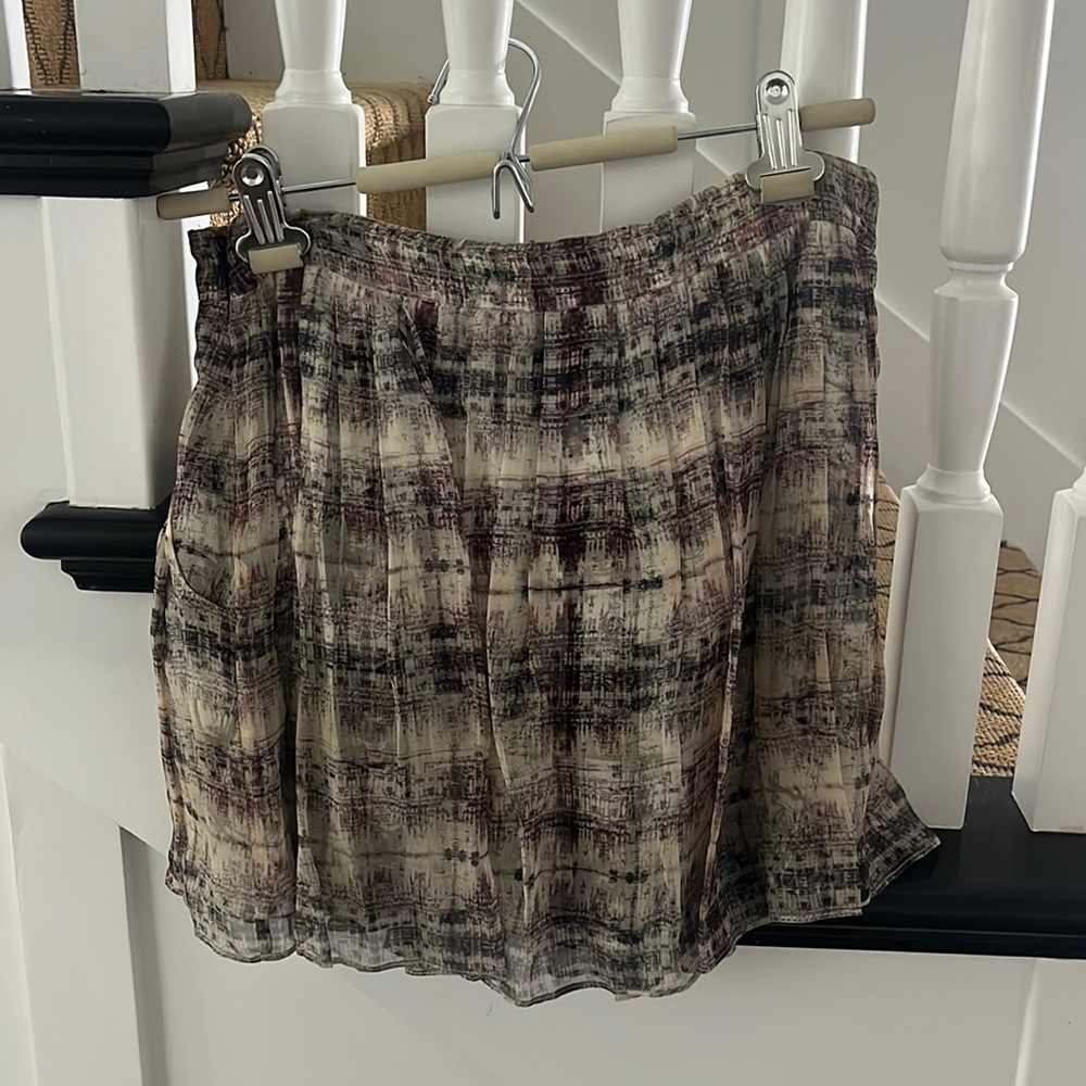 Theyskens Theory Mini Silk Chiffon Skirt